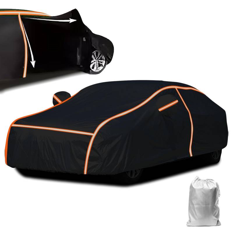 Wetterfeste Autoplane für BMW Convertible E46(2000-2006), Autoabdeckung Outdoor Wasserdicht Staubdicht Winddicht Schneedicht UV Schutz Mit Reflektierenden Streifen von SANPLEDVK