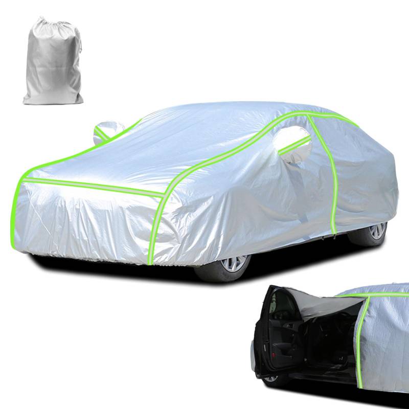 Wetterfeste Autoplane für Corolla Hatchback(1992-22), Autoabdeckung Outdoor Wasserdicht Staubdicht Winddicht Schneedicht UV Schutz Mit Reflektierenden Streifen von SANPLEDVK