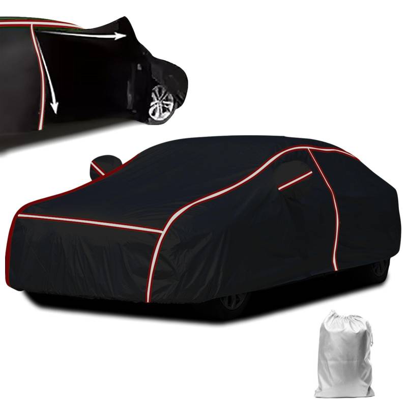 Wetterfeste Autoplane für M3 Coupe E46(2000-2006), Autoabdeckung Outdoor Wasserdicht Staubdicht Winddicht Schneedicht UV Schutz Mit Reflektierenden Streifen von SANPLEDVK