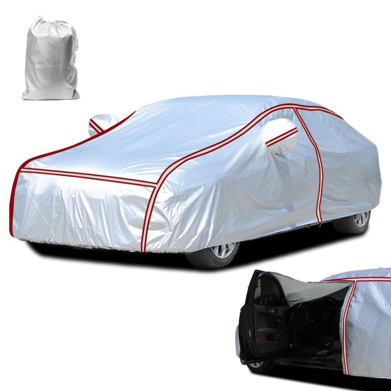 Wetterfeste Autoplane für Mini Roadster R59(2012-15), Autoabdeckung Outdoor Wasserdicht Staubdicht Winddicht Schneedicht UV Schutz Mit Reflektierenden Streifen von SANPLEDVK