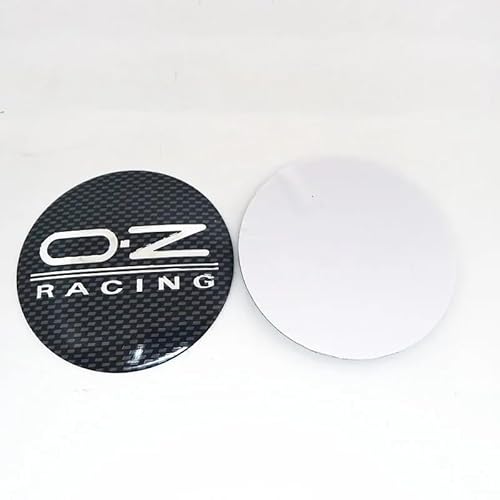 SANQIUTOU 4 Stück Nabendeckel Aufkleber für OZ RACING 65mm, Nabenkappen Abzeichen Sticker Auto Radnabenkappen Aufkleber Felgen Aufkleber Dekorationsaufkleber,D von SANQIUTOU