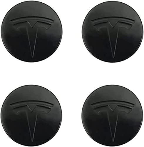 4 Stück Nabendeckel Aufkleber für Tesla Model 3 X S 56MM,Nabenkappen Abzeichen Sticker Auto Radnabenkappen Aufkleber Felgen Aufkleber Dekorationsaufkleber,E von SANQIUTOU