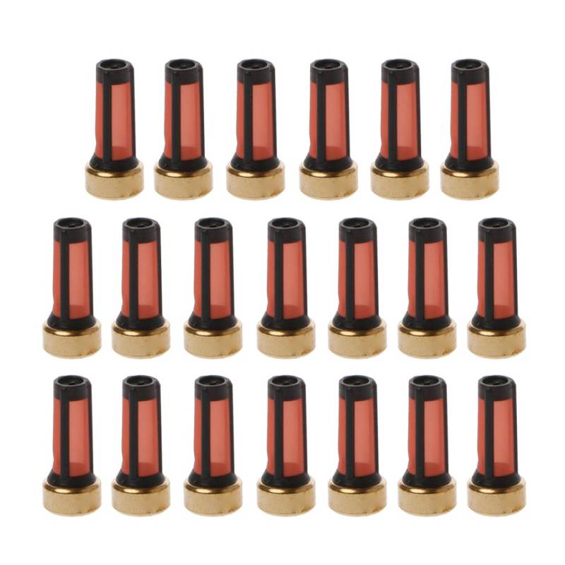 SANRLO 20 Stück Fahrzeug-Einspritzdüsen-Teile, 13,8 x 6 x 3 mm, Injektorkorbfilter von SANRLO