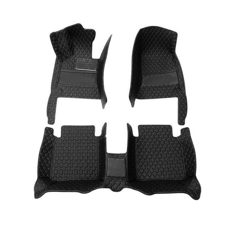 SANSHAOS Nach Maß Leder Fußmatten Auto für Mercedes Benz GLE W166 GLE 300d 320 400 350d 450 4MATIC 2015-2019,Fussmatten Auto wasserdichte rutschfeste Automatten Autoteppich Auto Deko,F von SANSHAOS