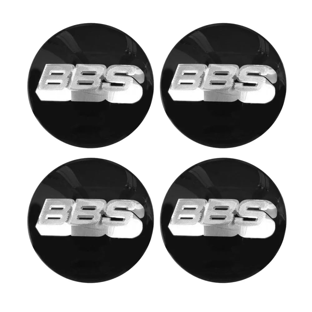 SANSHAOS Radnabenabdeckung Aufkleber Logo Radnabenkappen Zentralabdeckung Abzeichen für BBS 56MM 60MM 65MM 70MM 80MM, Nabendeckel Staubdicht Wasserdicht, 4 Stück,D-70MM von SANSHAOS