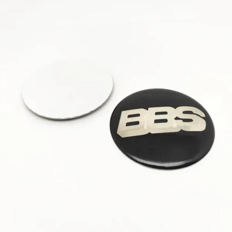 SANSHAOS Radnabenabdeckung Aufkleber Logo Radnabenkappen Zentralabdeckung Abzeichen für BBS 60MM 70MM, Nabendeckel Staubdicht Wasserdicht, 4 Stück,60MM-E von SANSHAOS