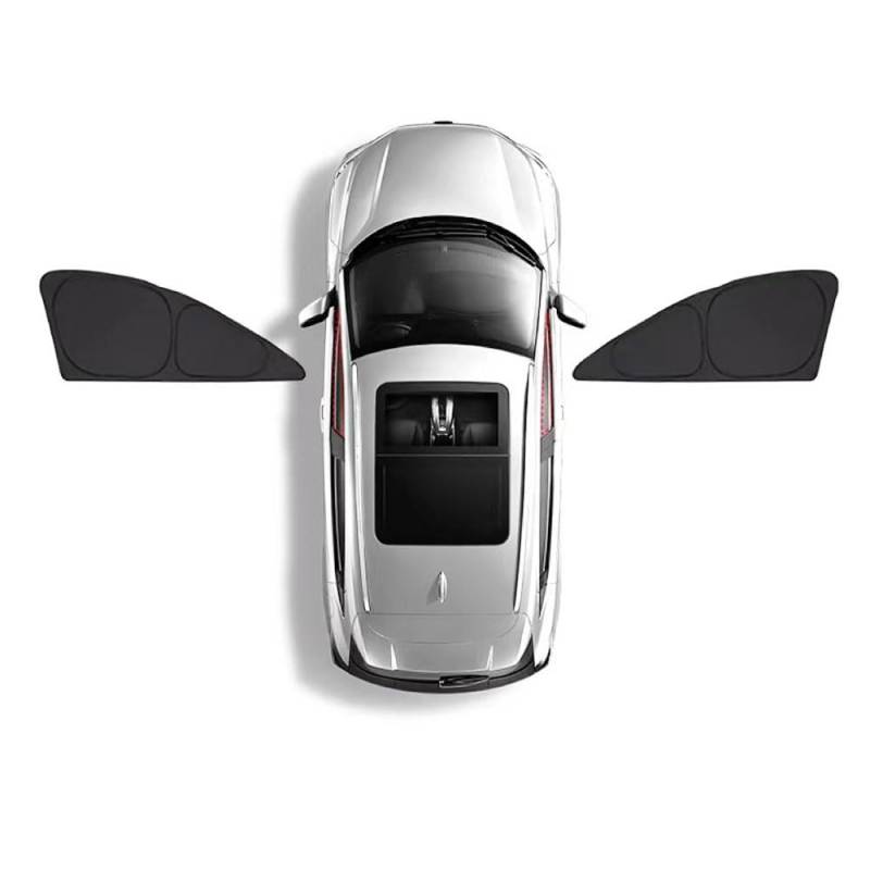 SANSHAOS Sonnenschutz Auto Fenster Sonnenblende für Jeep Wrangler JL 2018-2022 2023, UV-Schutz Hitzereduktion Verdunkelung Vorhang Sichtschutz,2pcs Front Side Windows von SANSHAOS
