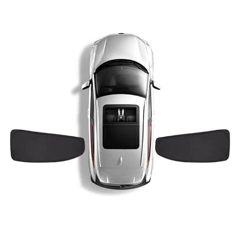 SANSHAOS Sonnenschutz Auto Fenster Sonnenblende für Jeep Wrangler JL 2018-2022 2023, UV-Schutz Hitzereduktion Verdunkelung Vorhang Sichtschutz,2pcs Rear Side Windows von SANSHAOS
