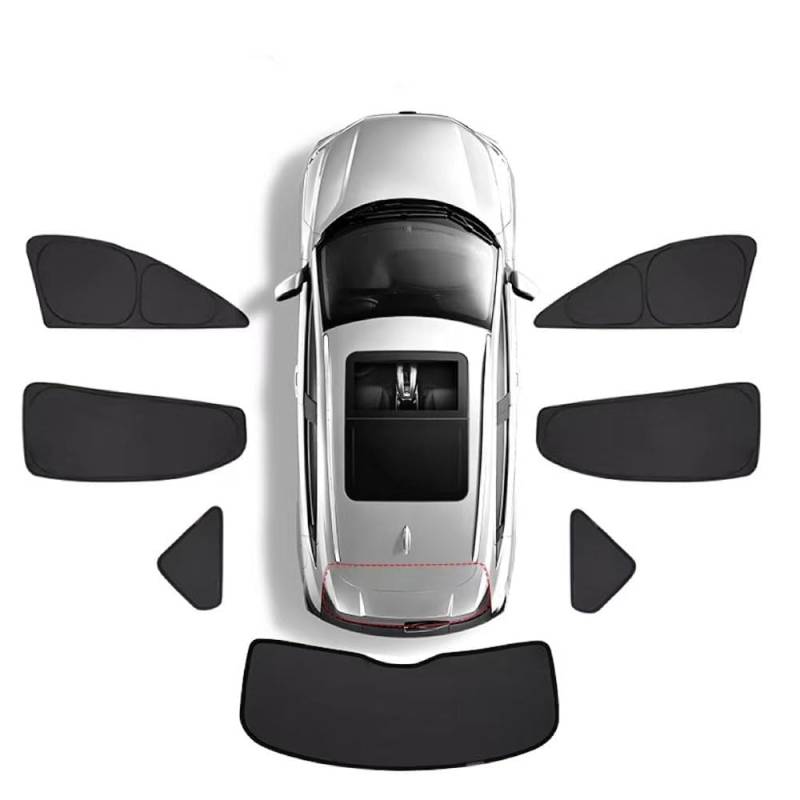 SANSHAOS Sonnenschutz Auto Fenster Sonnenblende für Mazda 6 III Kombi Bj. 2012-2022 2023 2024, UV-Schutz Hitzereduktion Verdunkelung Vorhang Sichtschutz,7pcs Wholecar von SANSHAOS