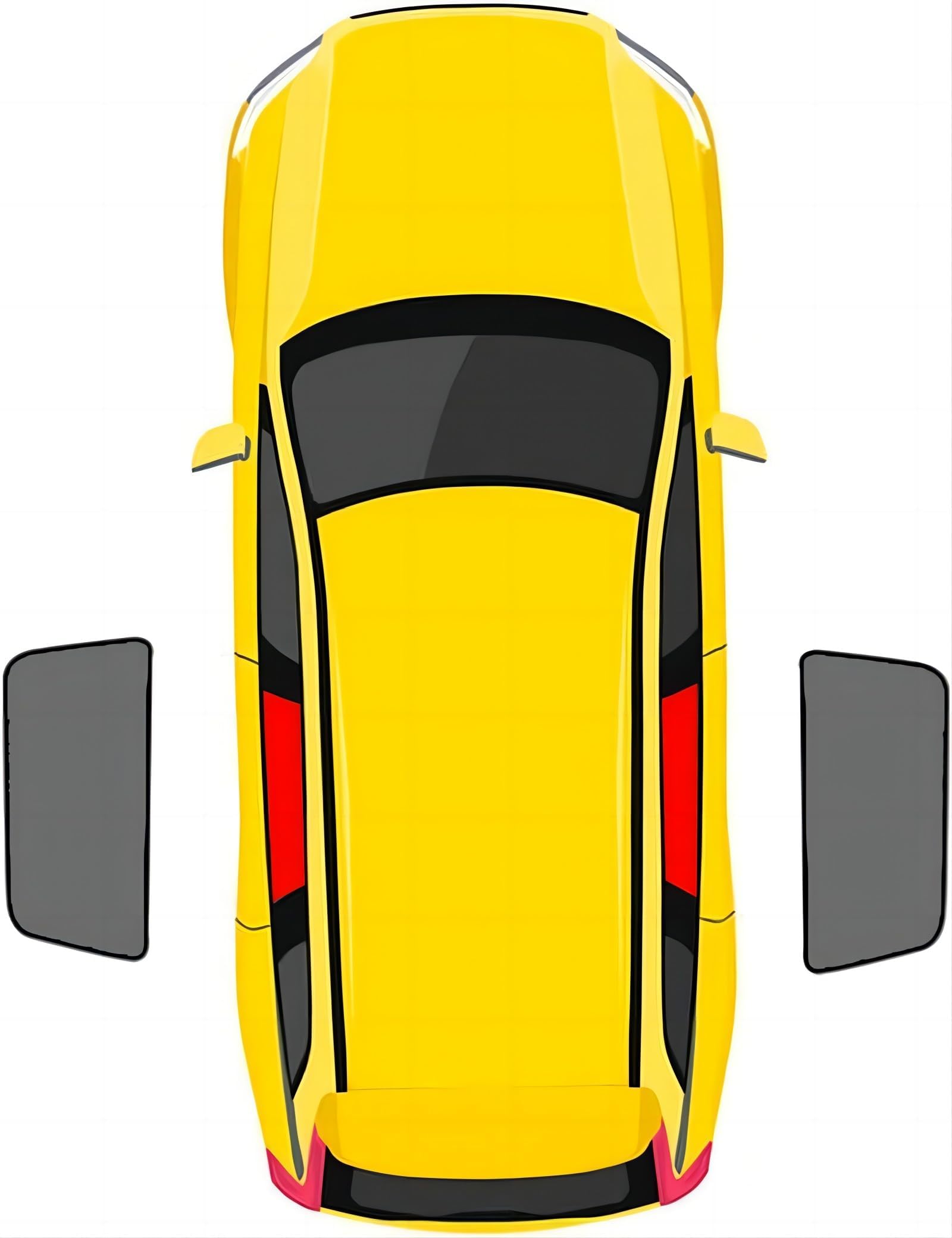 Auto Sonnenschutz Hintere Seitenscheibe für Tesla Model 3 Highland 2023 2024, Sonnenblende Auto Kinder Erwachsene und Haustiere mit UV Schutz Sichtschutz Fenster,2pcs-Rear-Doors Auto Sonnenschutz Hintere Seitenscheibe für Tesla Model 3 Highland 2023 2024, Sonnenblende Auto Kinder Erwachsene und Haustiere mit UV Schutz Sichtschutz Fenster,2pcs-Rear-Doors von SANSHAOWUDI