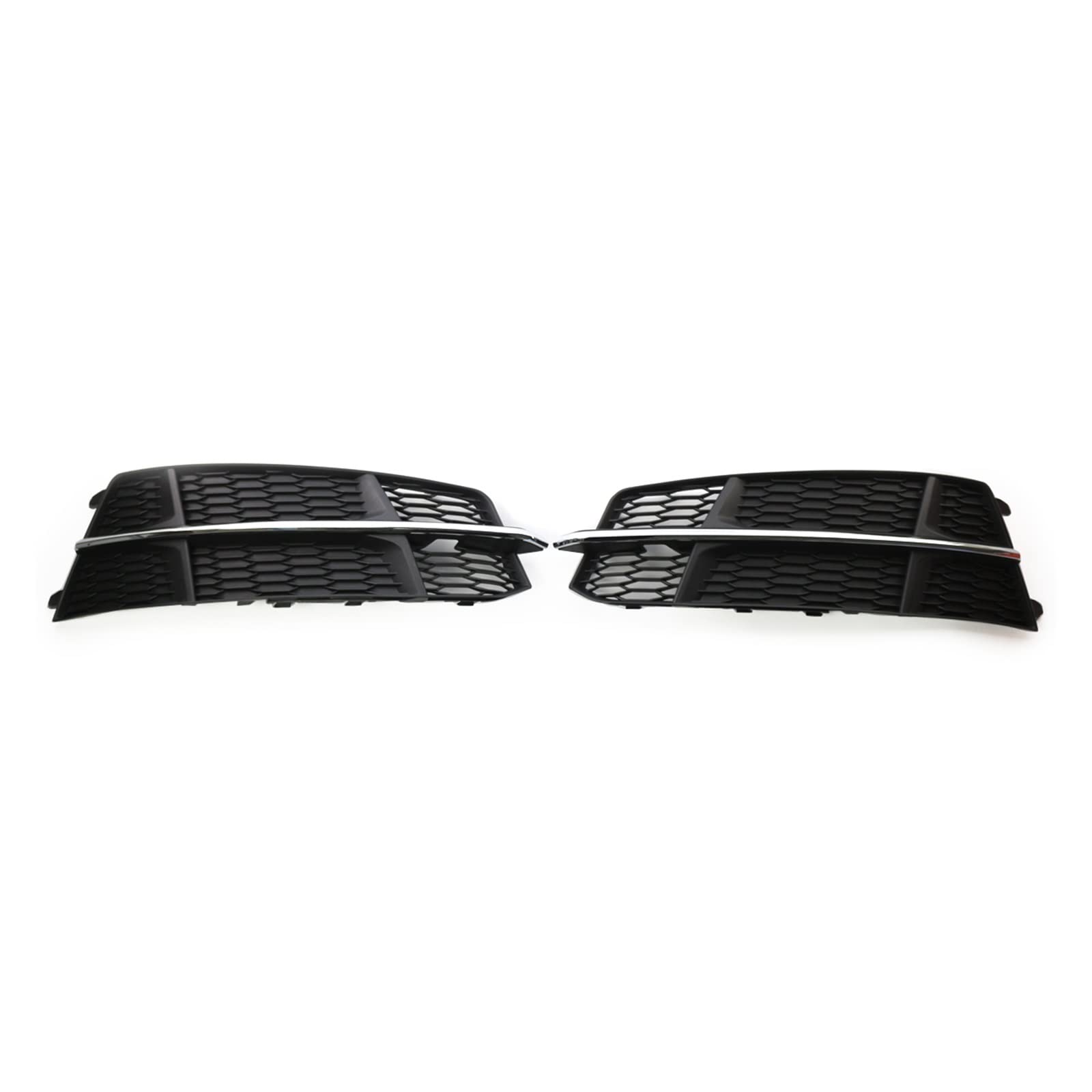 SANTOUXIONG 1 Paar linke rechte Seite vorne Stoßstange Nebelscheinwerfer Grill Gitterabdeckung passend for Audi A6 C7 S-LINE 2014–2018 Waben-Hex-Nebelscheinwerfer-Grills Nebelscheinwerfergrill von SANTOUXIONG