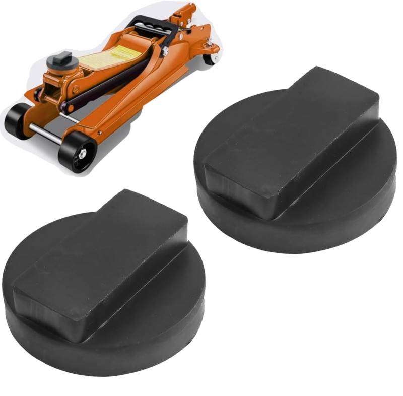 Wagenheber Gummiauflage 2 Stück für BMW Serie, Wagenheber Pad Adapter zum Heben, 130 mm Gummi Jack Pad Rahmen Schienenschutz, Universal Jack Block für BMW 1-7 Serie, X3 X4 X5 X6, Mini Cooper von SANTUO