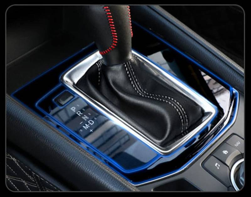 Autoinnenraum Mittelkonsole Transparent TPU Schutzfolie Kratzfeste Reparaturfolie Zubehör Refit, Für Mazda CX-5 2017-2021 von SANYUU