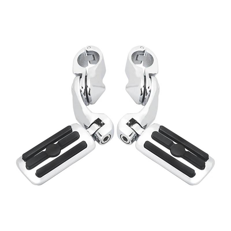 1-1/4 "Motorräder Motorschutzbügel Autobahn Fußrasten Mount Kit for XL1200 883(Chrome Footpeg Set) von SAPIIKEF