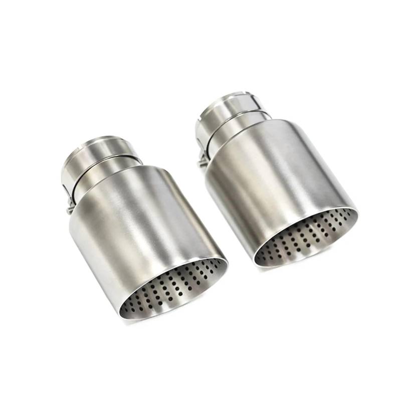 1 Stück Mattes Edelstahl-Auto-Auspuffendrohr-Systemrohr Universal-Auspuffendrohr for GTI MK7 Golf7 Düse 60MM 63mm Schalldämpferspitze(ID60MMOD89MM) von SAPIIKEF