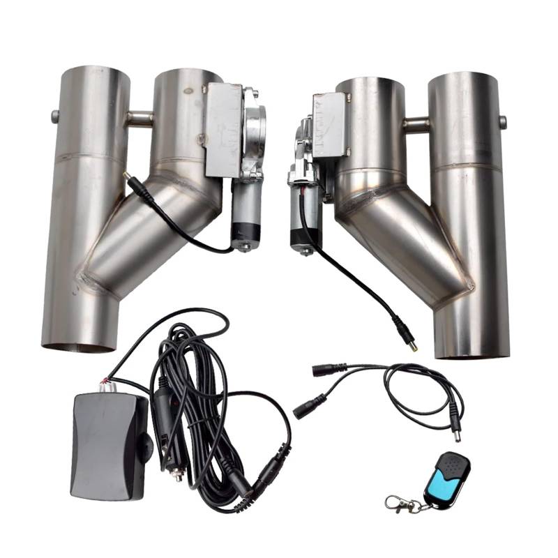 3'' 76mm Elektrischer Auspuff-Fallrohrausschnitt E-Cut Out Doppelventil mit Fernbedienung von SAPIIKEF