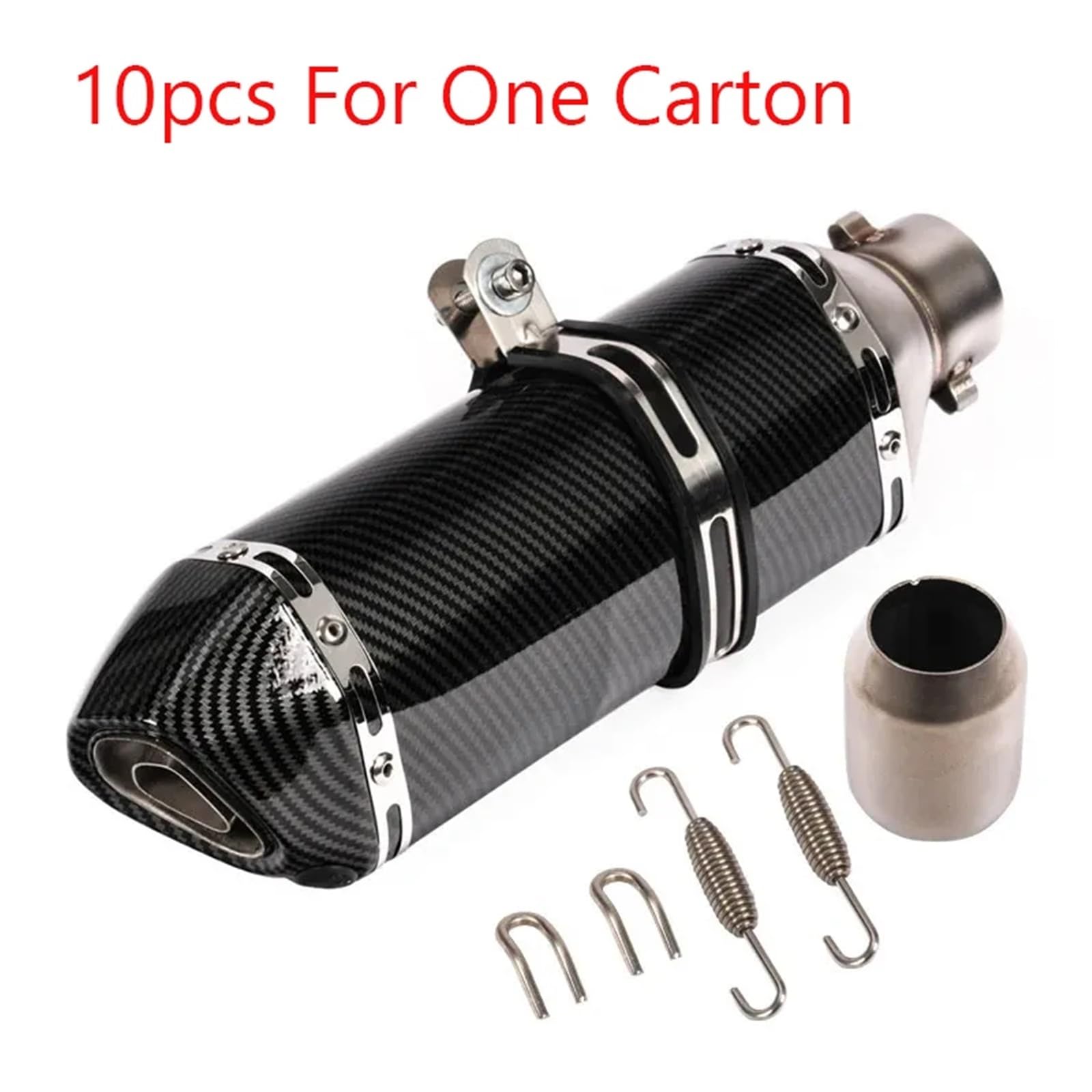 51mm Escape Moto Tube Motorrad-Auspuffschalldämpfer mit DB-Killer(G10pcs 370mm) von SAPIIKEF
