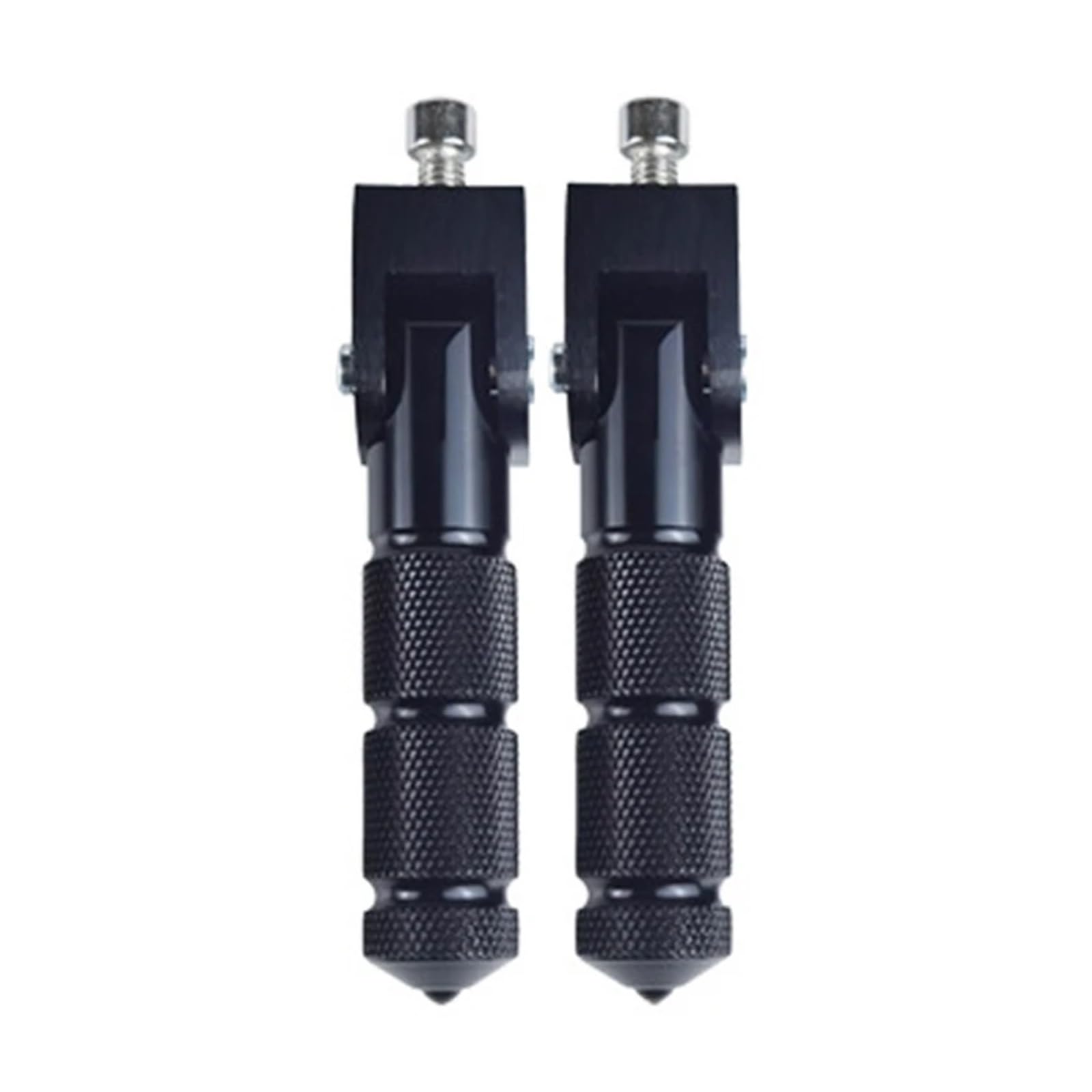 8mm Universalpedale Gefaltete Fußstütze Fußrasten Kompatibel for Motorräder Fahrräder Elektrische Fahrzeuge Mopeds Karts Roller(Black) von SAPIIKEF