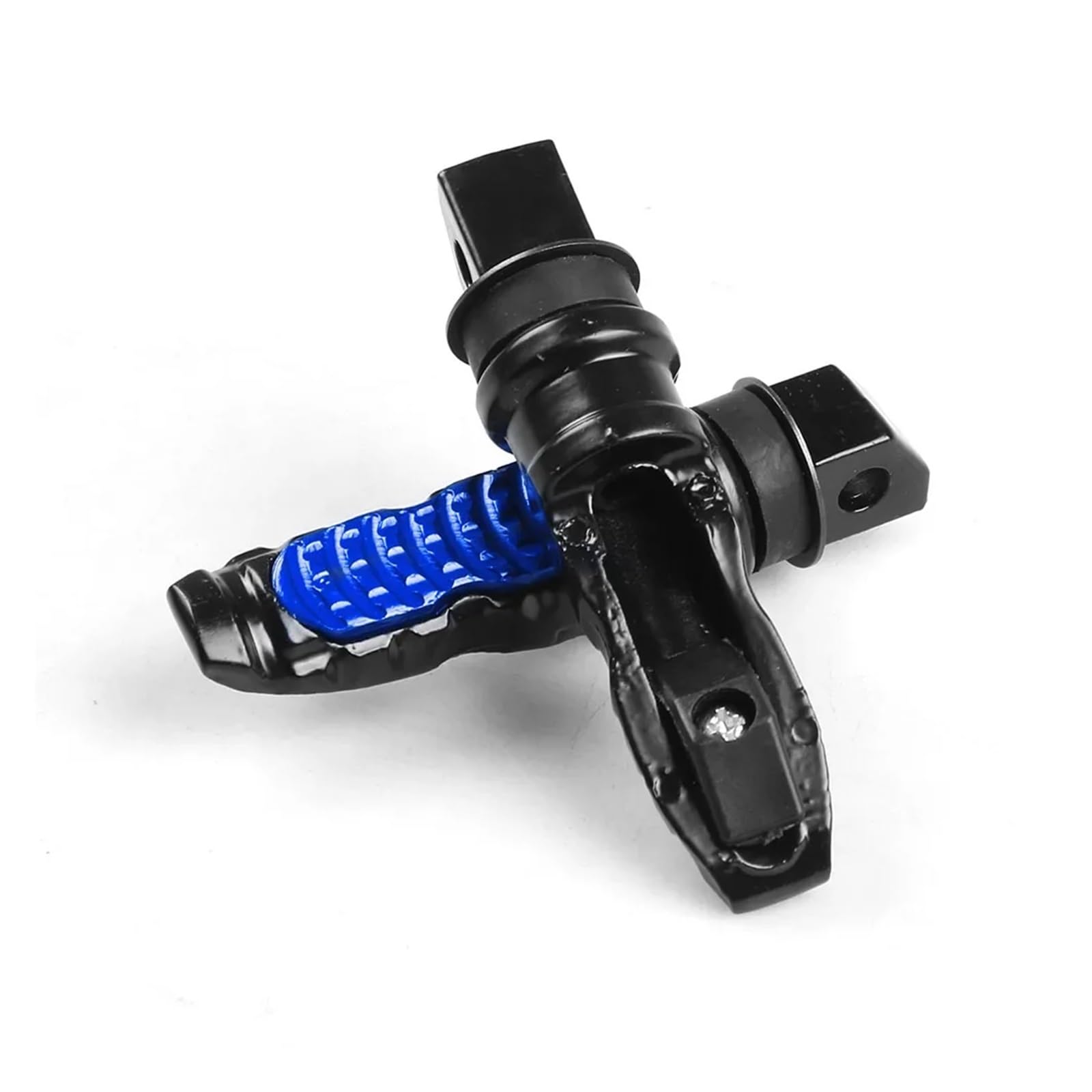 Aluminium Motorrad Hinten Passagier Fußrasten Pedale Fußstütze Roller Fuß-Peg Motorrad Pedal Modifikation 2 Teile/satz(Blue) von SAPIIKEF