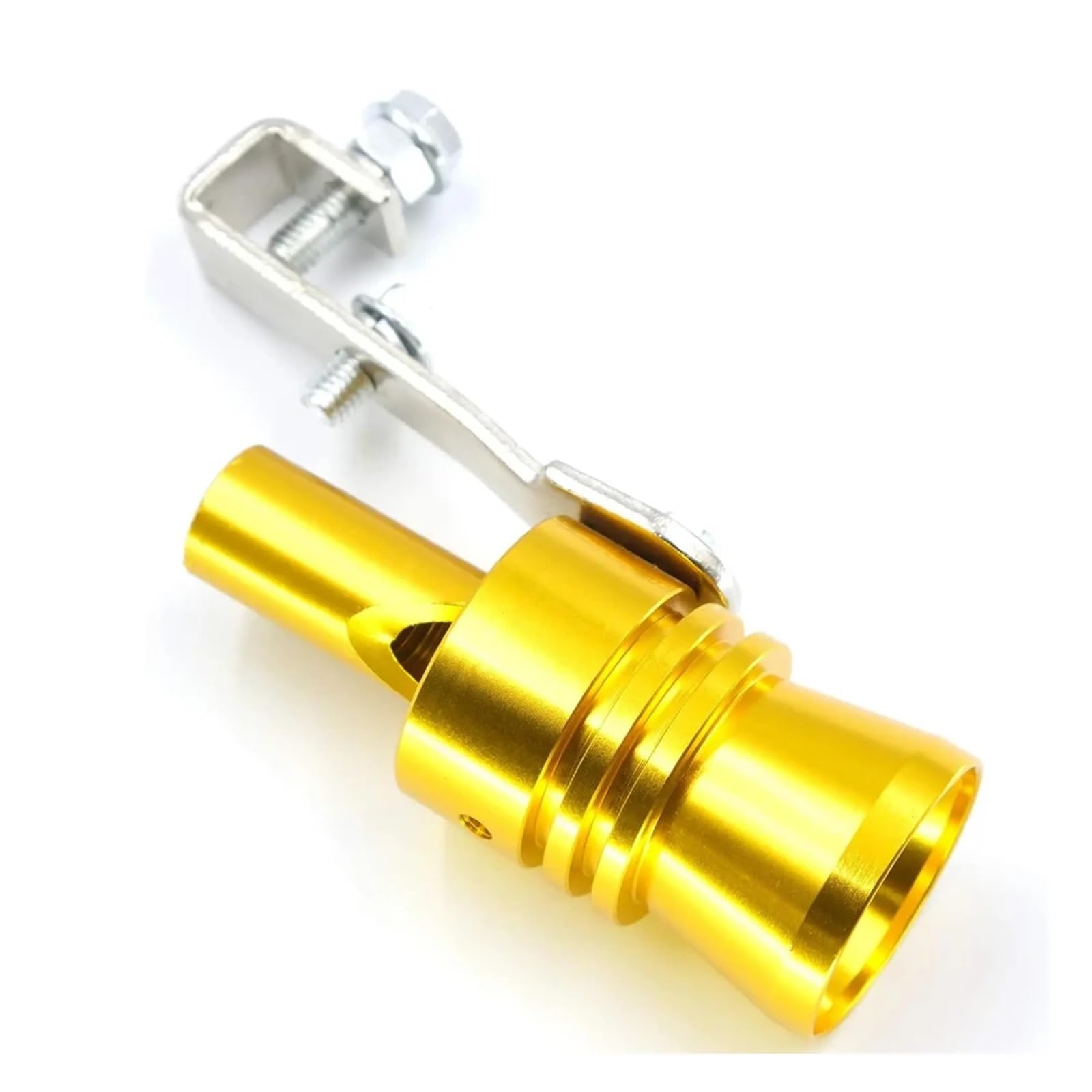 Auto Turbo Sound Whistle Auspuff Endrohr Blow Off Ventil BOV Aluminium Universal Auto Zubehör Größe XL(Gold) von SAPIIKEF
