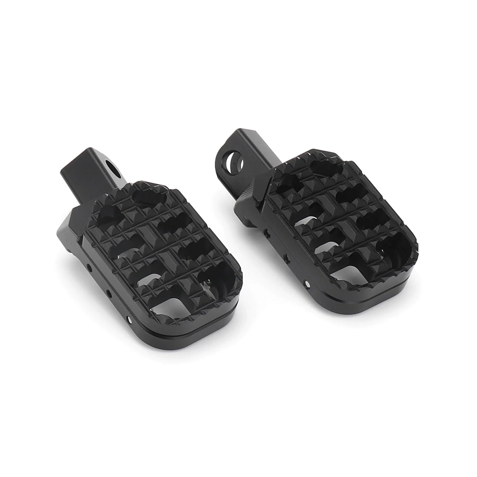 For 800 MT 800MT 800mt 800 Mt Motorrad Schwarz Silber Fußrasten Aluminium Fußstütze Erweiterbar Zähne Pedal Kit(All Black) von SAPIIKEF