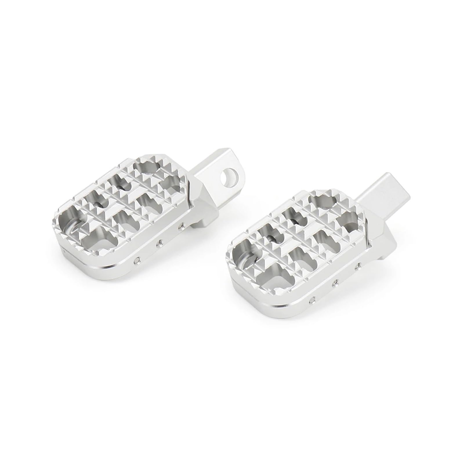 For 800 MT 800MT 800mt 800 Mt Motorrad Schwarz Silber Fußrasten Aluminium Fußstütze Erweiterbar Zähne Pedal Kit(All Silver) von SAPIIKEF