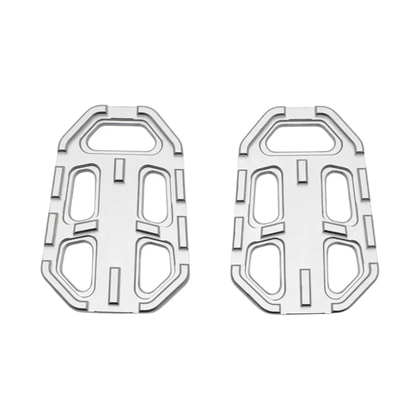 For R1200GS G310GS S1000XR F850GS F750GS R Nine T Scrambler Urban GS Motorrad Billet Breite Fußrasten Pedale Rest Fußrasten(Silver) von SAPIIKEF
