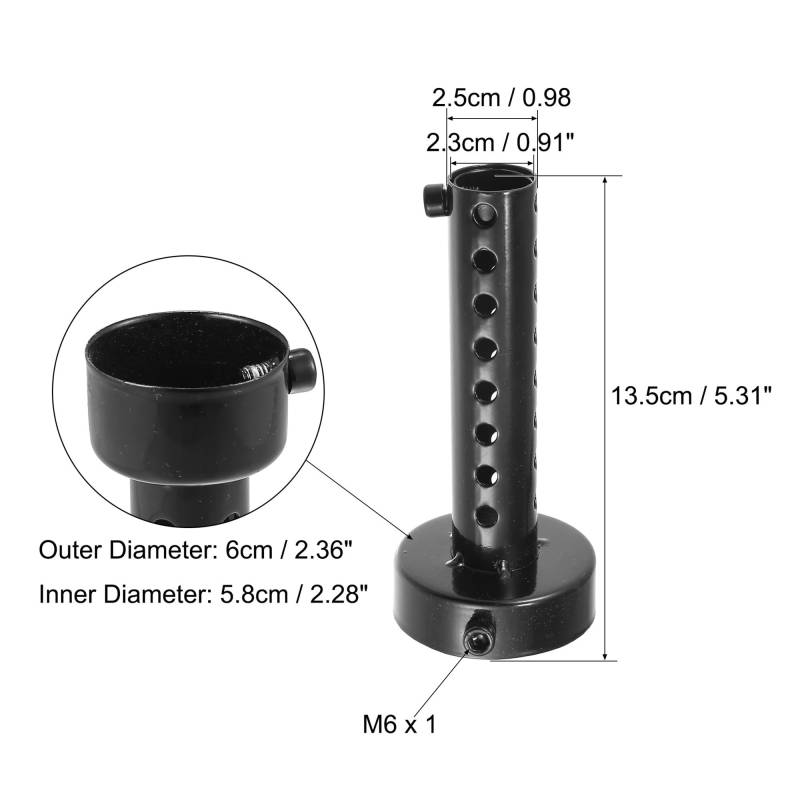 Motoforti 35mm 42mm 45mm 48mm 60mm OD Motorrad Auspuff Schalldämpfer Rohr Schalldämpfer Schalldämpfer Universal Edelstahl(Brown) von SAPIIKEF