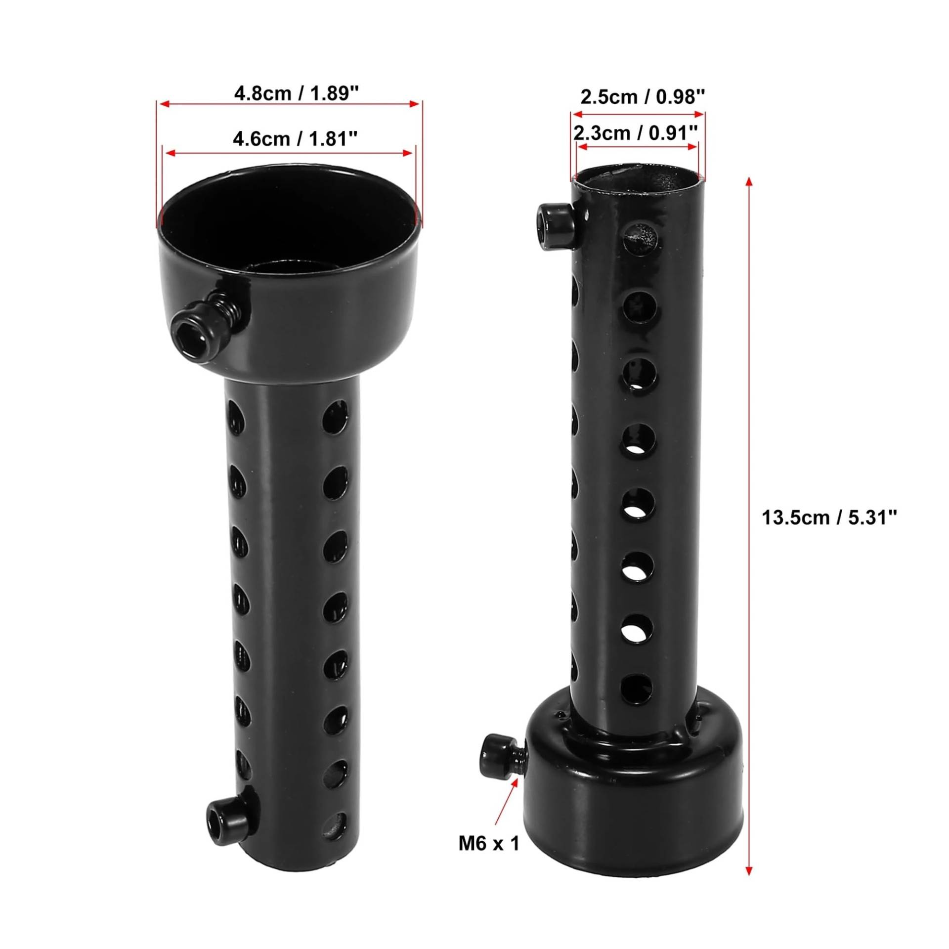 Motoforti 35mm 42mm 45mm 48mm 60mm OD Motorrad Auspuff Schalldämpfer Rohr Schalldämpfer Schalldämpfer Universal Edelstahl(MULTI) von SAPIIKEF