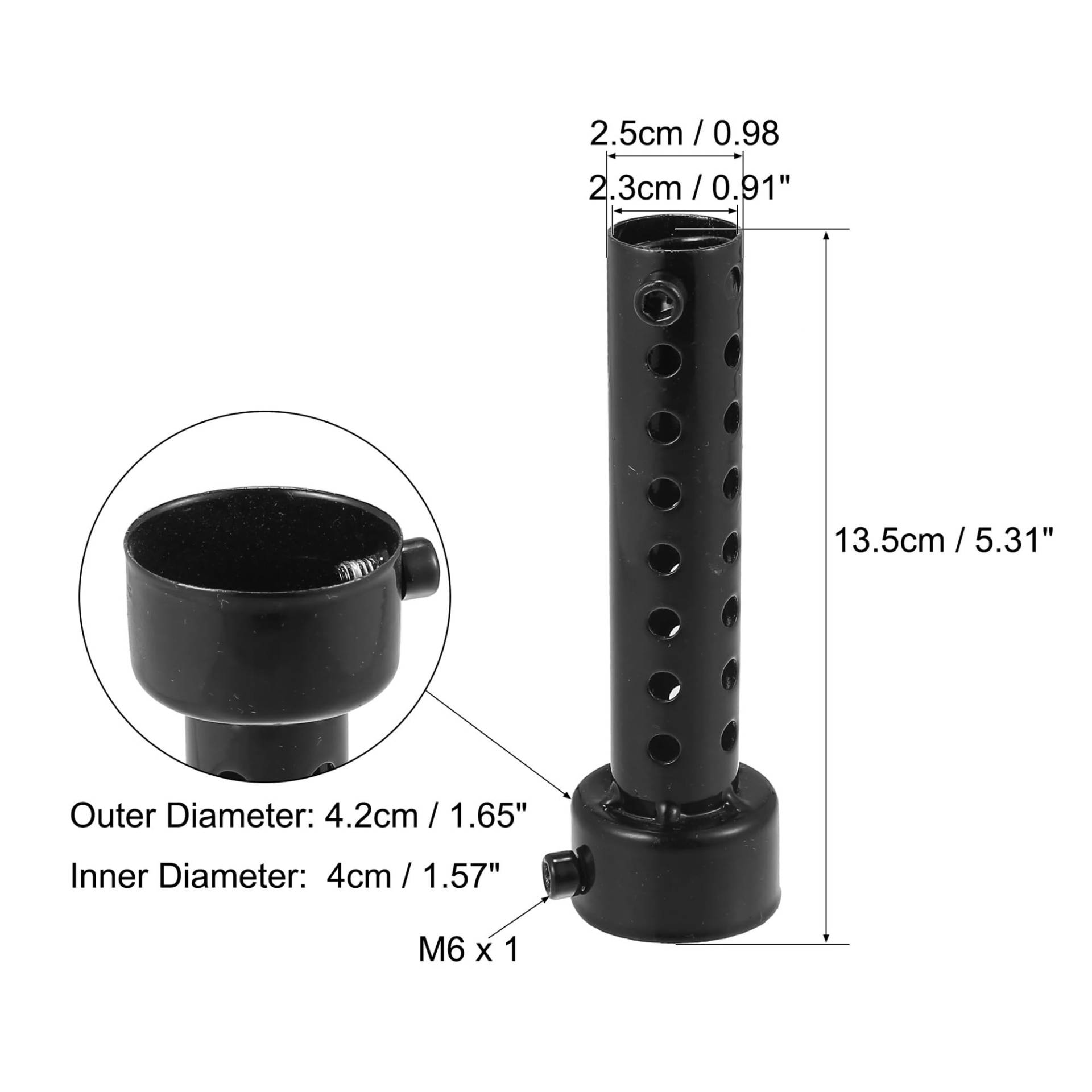 Motoforti 35mm 42mm 45mm 48mm 60mm OD Motorrad Auspuff Schalldämpfer Rohr Schalldämpfer Schalldämpfer Universal Edelstahl(Skyblue) von SAPIIKEF