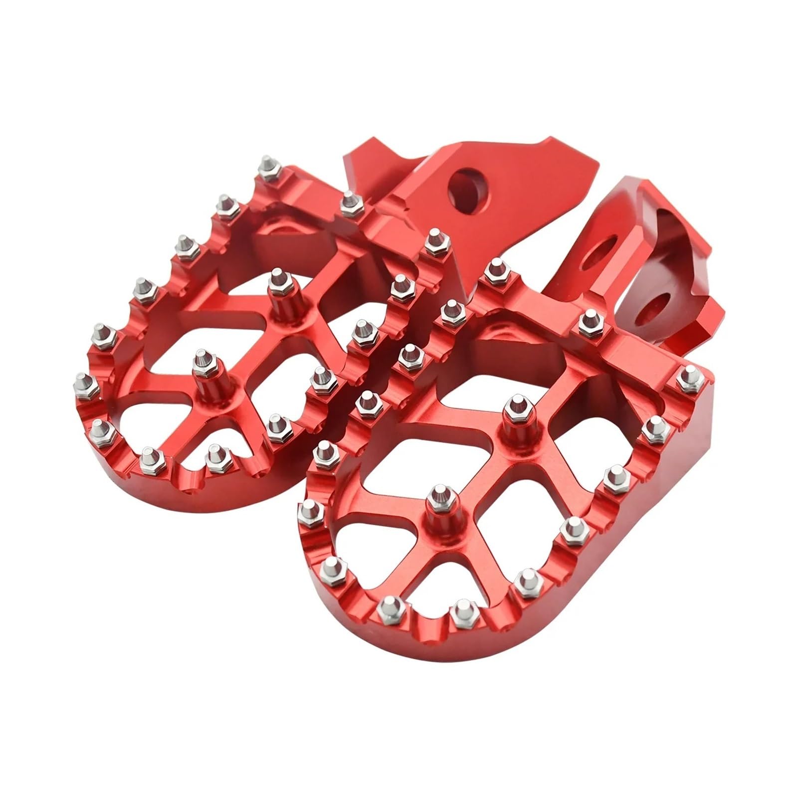 Motorcycle CNC Aluminum Footpegs Bracket Pedals Foot Pegs For Electric Motocross Bike(Ultra Bee Red) von SAPIIKEF