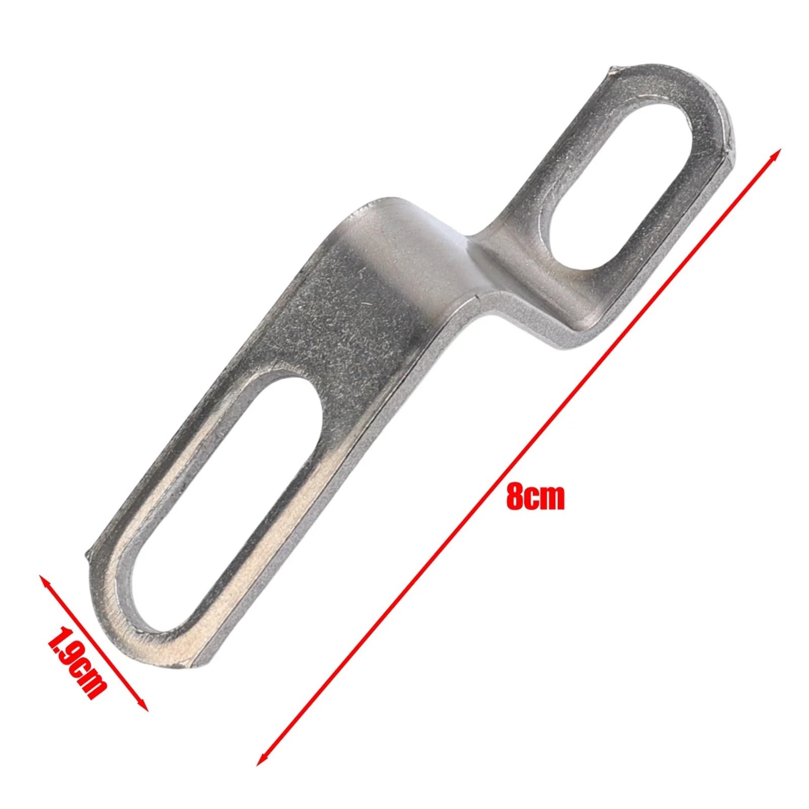 Motorrad-Auspuffrohrhalterung Z/L-förmig Motorrad-Modifikation Auspuffrohrschellen Edelstahl Feste Halterung Zubehör(1pcs Long Z-frame) von SAPIIKEF
