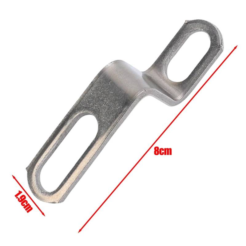 Motorrad-Auspuffrohrhalterung Z/L-förmig Motorrad-Modifikation Auspuffrohrschellen Edelstahl Feste Halterung Zubehör(1pcs Long Z-frame) von SAPIIKEF