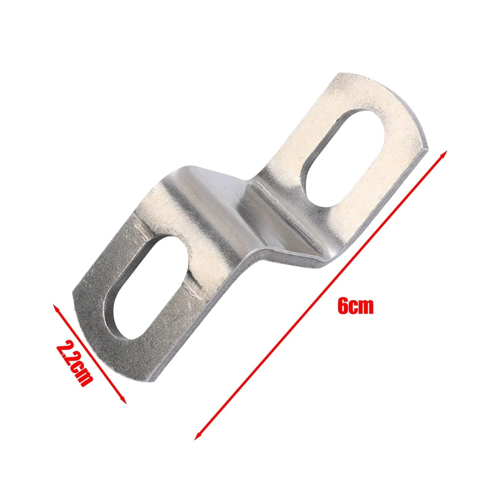 Motorrad-Auspuffrohrhalterung Z/L-förmig Motorrad-Modifikation Auspuffrohrschellen Edelstahl Feste Halterung Zubehör(1pcs Z-frame) von SAPIIKEF