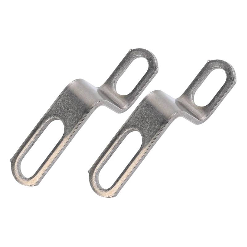 Motorrad-Auspuffrohrhalterung Z/L-förmig Motorrad-Modifikation Auspuffrohrschellen Edelstahl Feste Halterung Zubehör(2pcs Long Z-frame) von SAPIIKEF