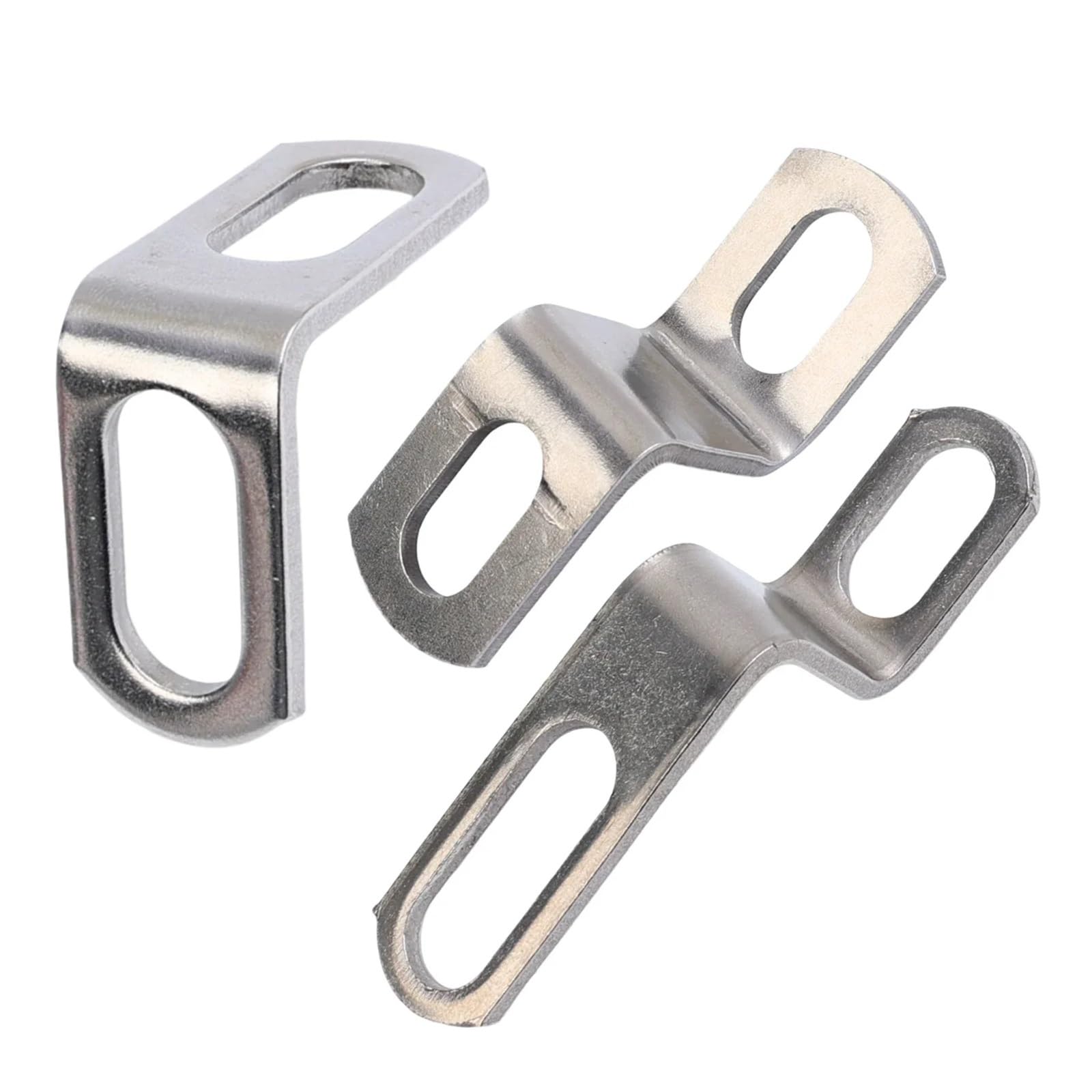 Motorrad-Auspuffrohrhalterung Z/L-förmig Motorrad-Modifikation Auspuffrohrschellen Edelstahl Feste Halterung Zubehör(3pcs Mixed) von SAPIIKEF