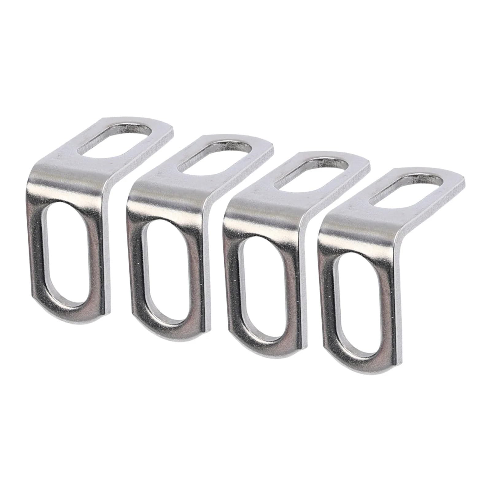 Motorrad-Auspuffrohrhalterung Z/L-förmig Motorrad-Modifikation Auspuffrohrschellen Edelstahl Feste Halterung Zubehör(4pcs L-frame) von SAPIIKEF