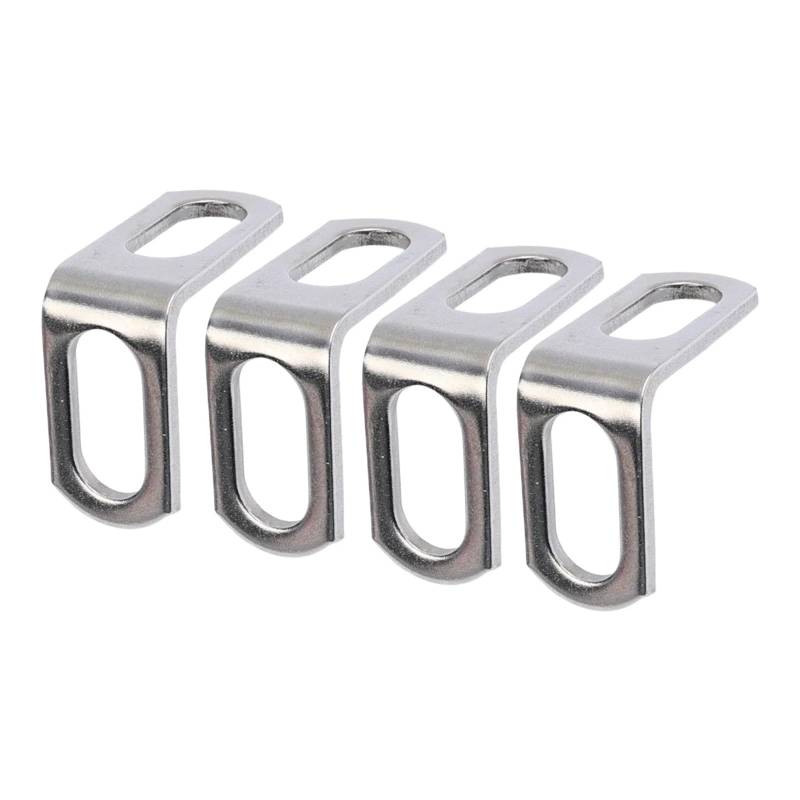 Motorrad-Auspuffrohrhalterung Z/L-förmig Motorrad-Modifikation Auspuffrohrschellen Edelstahl Feste Halterung Zubehör(4pcs L-frame) von SAPIIKEF