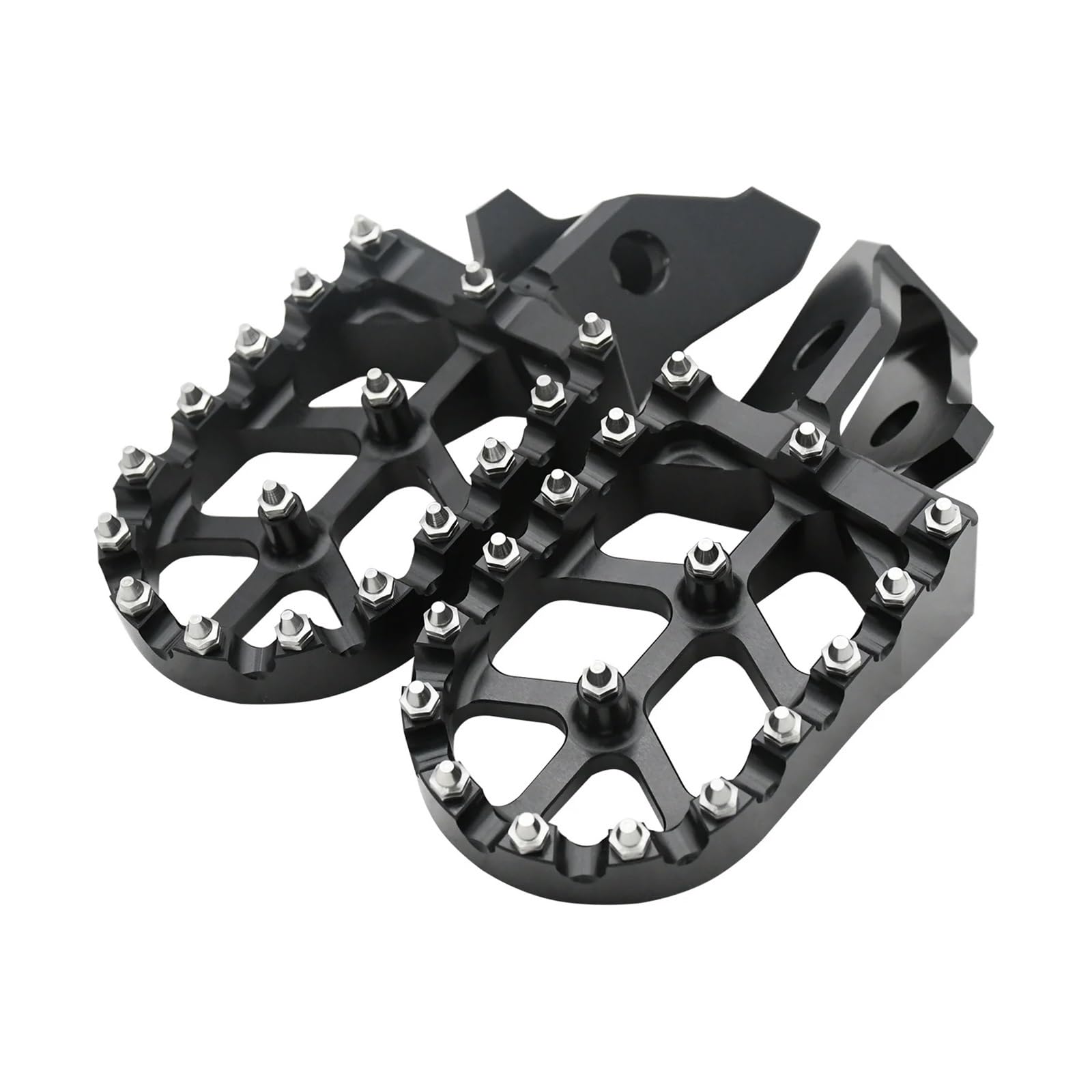 Motorrad CNC Aluminium Fußrasten Halterung Pedale Fußrasten for Elektrische Motocross Bike(Ultra Bee Black) von SAPIIKEF