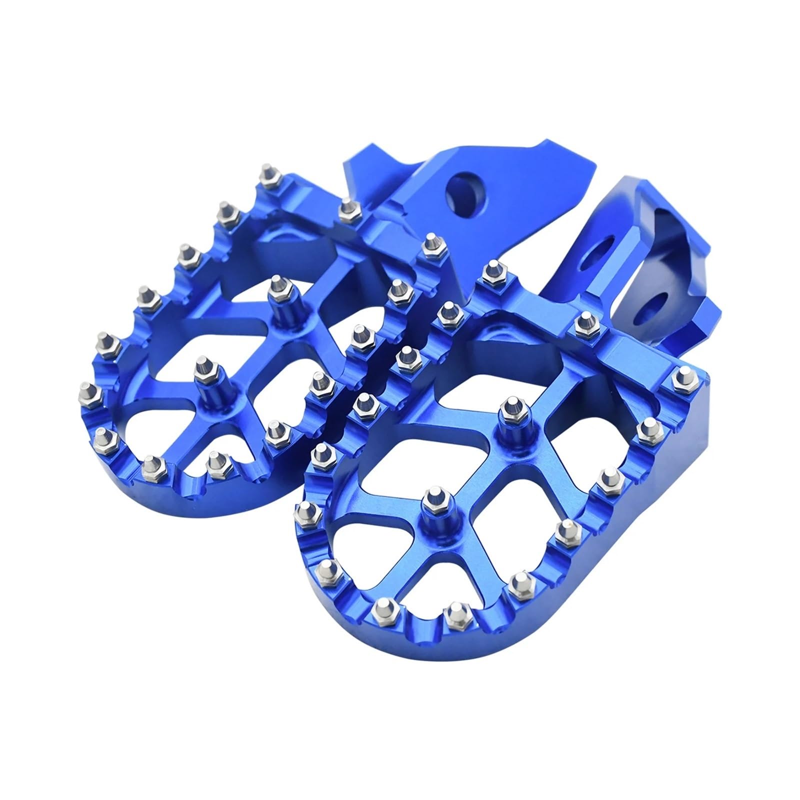 Motorrad CNC Aluminium Fußrasten Halterung Pedale Fußrasten for Elektrische Motocross Bike(Ultra Bee Blue) von SAPIIKEF