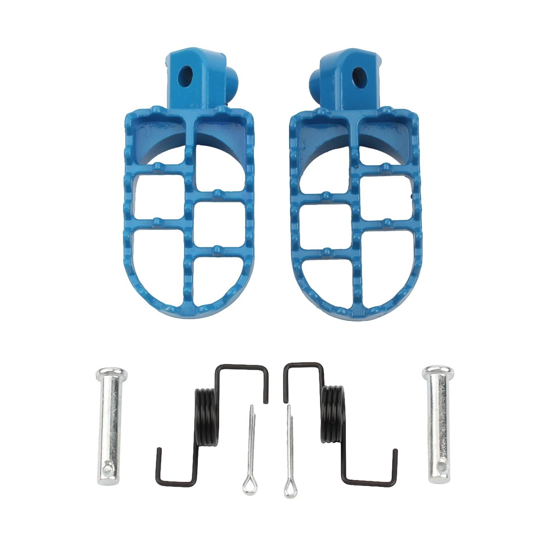 Motorrad Fußrasten Fußrasten Pedale for 50 65 70 YZF50 Aluminium Fußstütze Dirt Bike Enduro Motocross(Blue) von SAPIIKEF