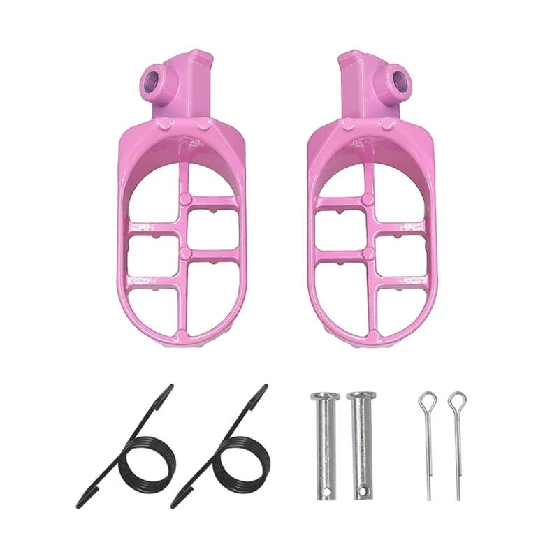 Motorrad Fußrasten stützen Fußrasten for PW50 80 TW200 for XR50R CRF50 CRF70 CRF80 CRF100F Motorrad Chinesischen Dirt Pit Bike(Pink 1 Pair) von SAPIIKEF