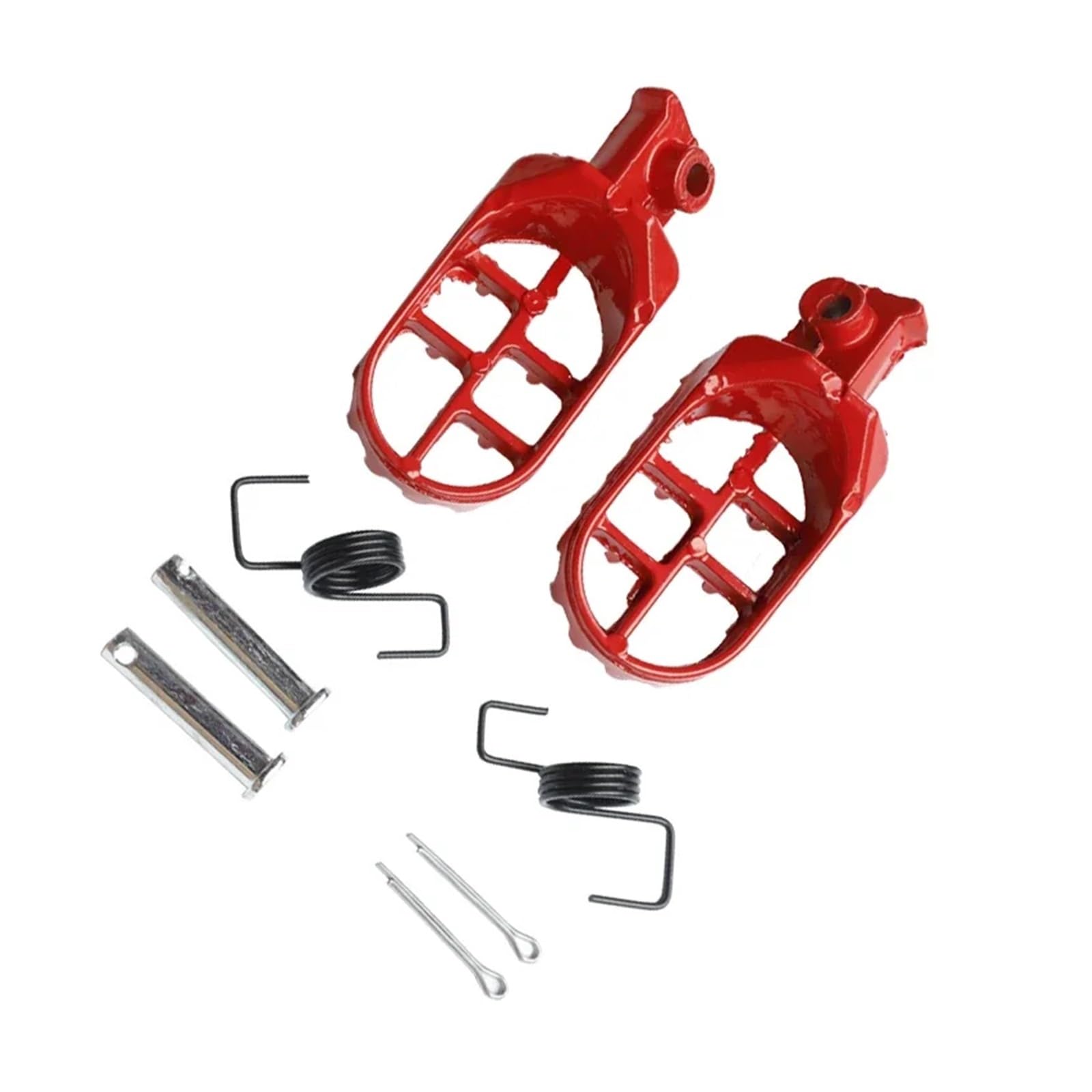 Motorrad Fußrasten stützen Fußrasten for PW50 80 TW200 for XR50R CRF50 CRF70 CRF80 CRF100F Motorrad Chinesischen Dirt Pit Bike(Red 1 pair) von SAPIIKEF