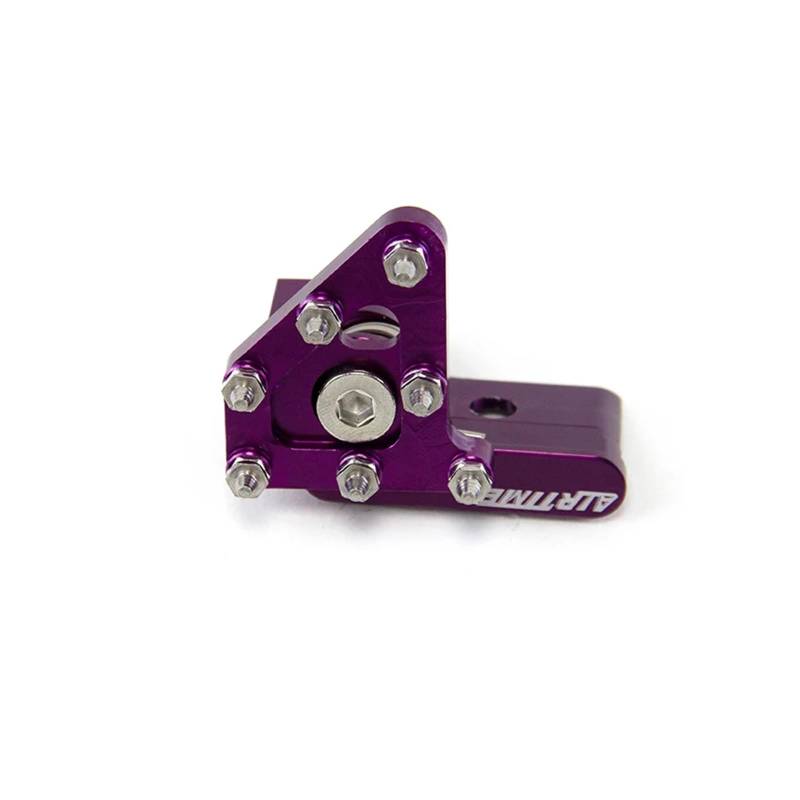 Motorrad Klapp Brems Kopf Zubehör Motocross Hinten Bremshebel Pedal Pedal Kopf Aluminium Legierung(Purple) von SAPIIKEF