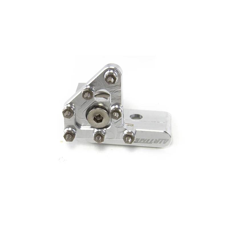 Motorrad Klapp Brems Kopf Zubehör Motocross Hinten Bremshebel Pedal Pedal Kopf Aluminium Legierung(Silver) von SAPIIKEF