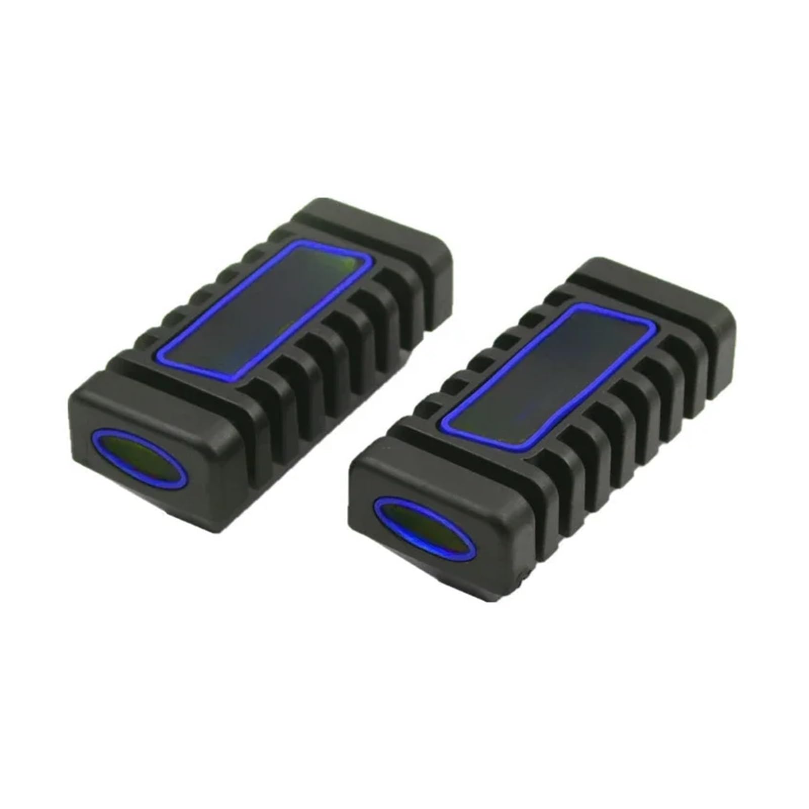 Motorrad Vorne Fußstütze Universal Gummi Pedal Anti-skid Fußstütze Gummi Abdeckung Shift Shifter Hebel Fuß Pad Zubehör(Blue) von SAPIIKEF