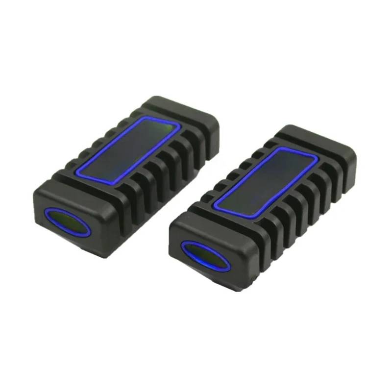 Motorrad Vorne Fußstütze Universal Gummi Pedal Anti-skid Fußstütze Gummi Abdeckung Shift Shifter Hebel Fuß Pad Zubehör(Blue) von SAPIIKEF