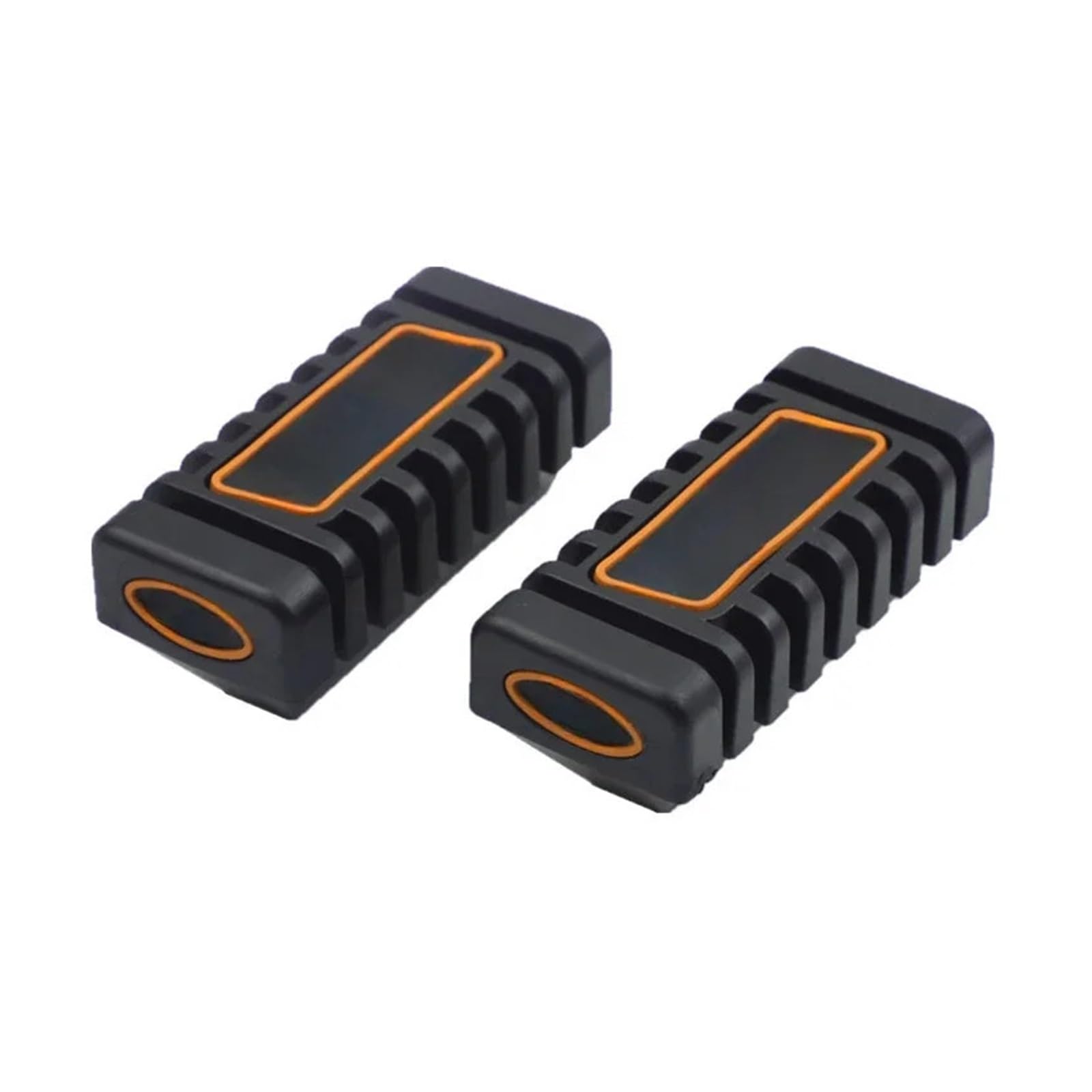 Motorrad Vorne Fußstütze Universal Gummi Pedal Anti-skid Fußstütze Gummi Abdeckung Shift Shifter Hebel Fuß Pad Zubehör(Orange) von SAPIIKEF