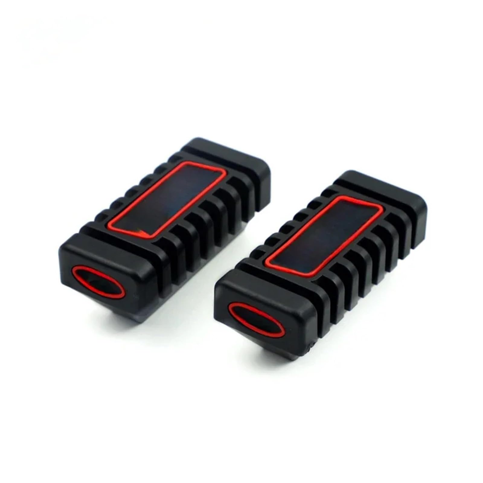 Motorrad Vorne Fußstütze Universal Gummi Pedal Anti-skid Fußstütze Gummi Abdeckung Shift Shifter Hebel Fuß Pad Zubehör(Red) von SAPIIKEF