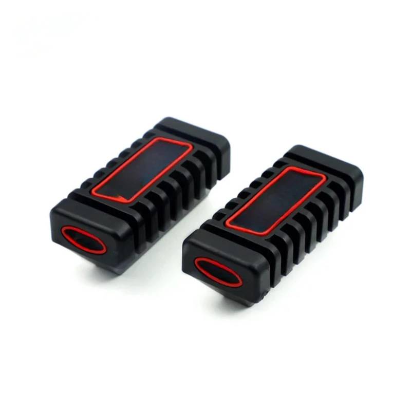 Motorrad Vorne Fußstütze Universal Gummi Pedal Anti-skid Fußstütze Gummi Abdeckung Shift Shifter Hebel Fuß Pad Zubehör(Red) von SAPIIKEF